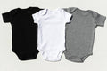 Baby Unisex Short-Sleeve Cotton Bodysuits 3-pack